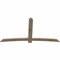 Ekena Millwork Bellingham Rough Sawn Timber Gable Bracket, Douglas Fir, 96"W x 52"H x 2"D x 6"F, 13/12 Pitch GBW096X52X0206BEL00RDF - alternate 5